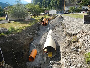 Schattenhalb 1+: Erdverlegung Wasserrückgabe